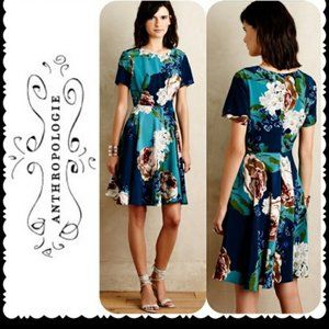 Corey Lynn Calter Paeonia Dress (Anthropologie), Peony, Floral, Fit Flare, Sz 10